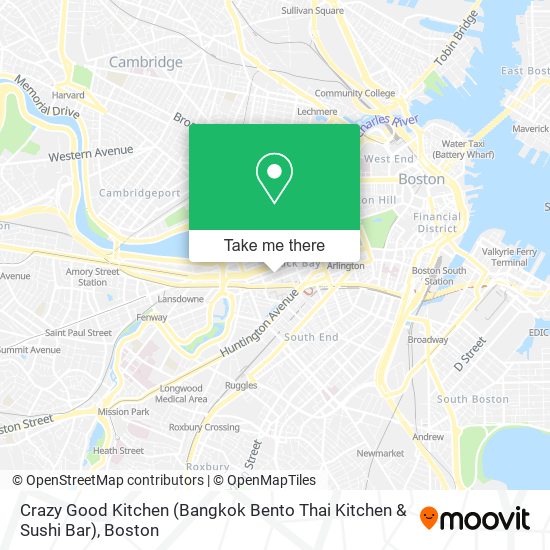 Mapa de Crazy Good Kitchen (Bangkok Bento Thai Kitchen & Sushi Bar)