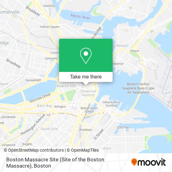 Boston Massacre Site (Site of the Boston Massacre) map