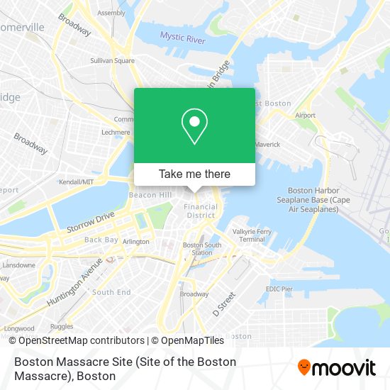 Mapa de Boston Massacre Site (Site of the Boston Massacre)