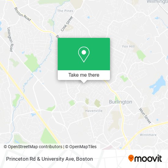 Princeton Rd & University Ave map