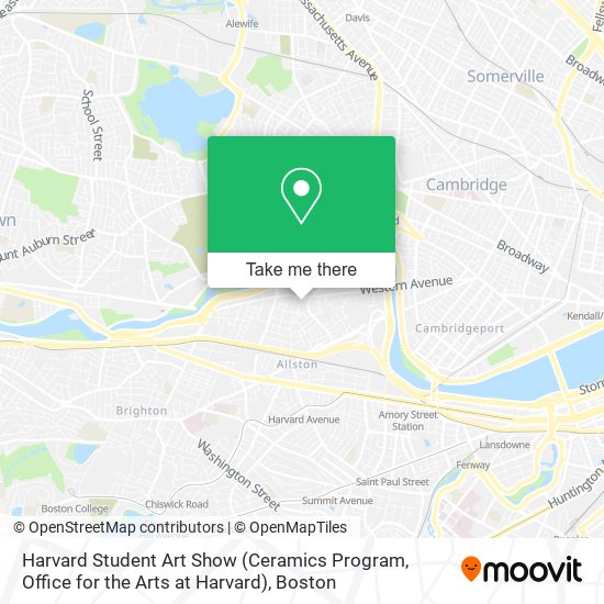 Mapa de Harvard Student Art Show (Ceramics Program, Office for the Arts at Harvard)