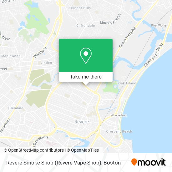 Mapa de Revere Smoke Shop (Revere Vape Shop)