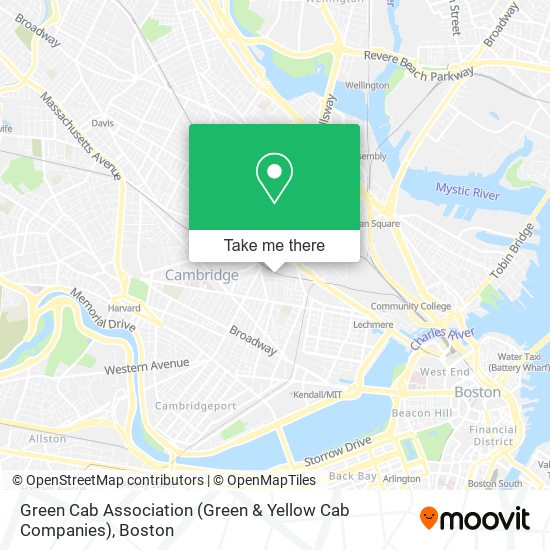 Mapa de Green Cab Association (Green & Yellow Cab Companies)