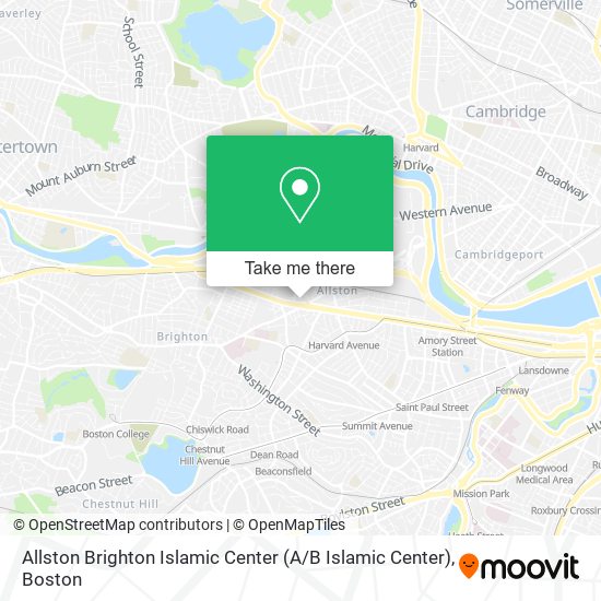 Mapa de Allston Brighton Islamic Center (A / B Islamic Center)