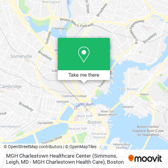 Mapa de MGH Charlestown Healthcare Center (Simmons, Leigh, MD - MGH Charlestown Health Care)