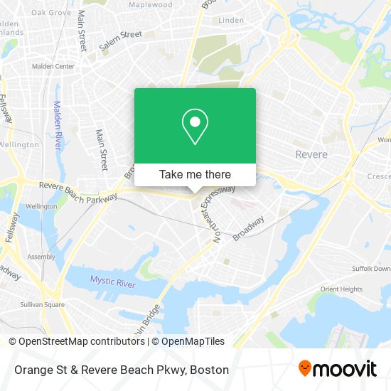 Orange St & Revere Beach Pkwy map