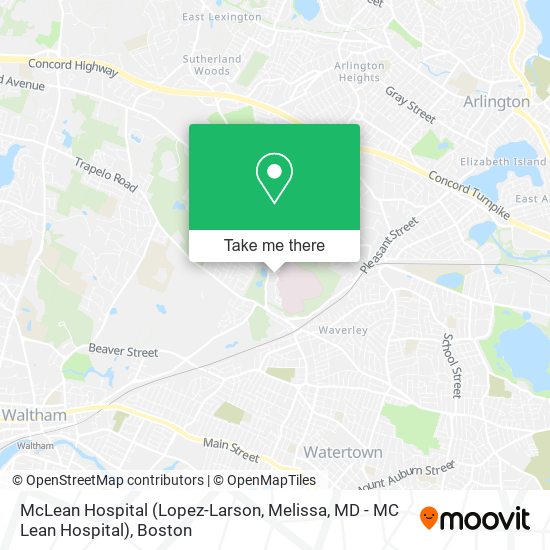 Mapa de McLean Hospital (Lopez-Larson, Melissa, MD - MC Lean Hospital)