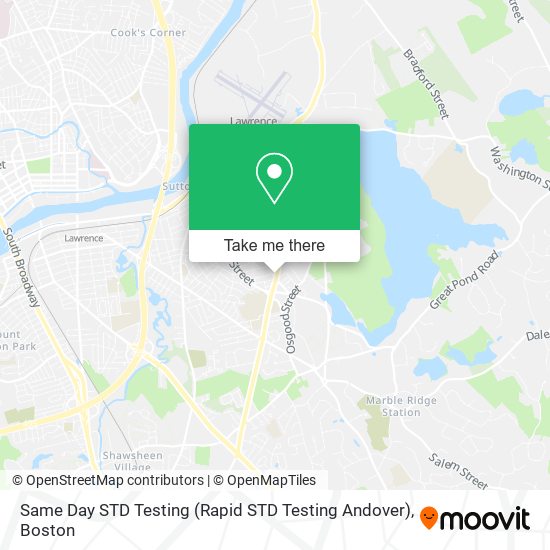 Same Day STD Testing (Rapid STD Testing Andover) map