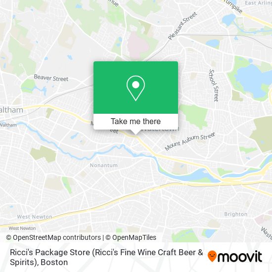 Ricci's Package Store (Ricci's Fine Wine Craft Beer & Spirits) map