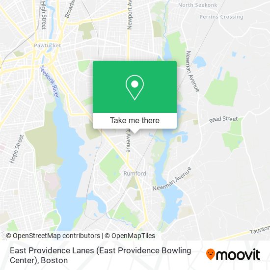 East Providence Lanes (East Providence Bowling Center) map