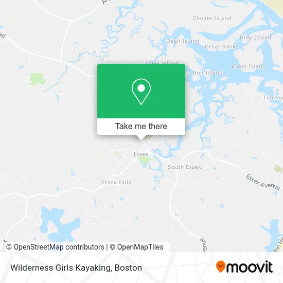 Wilderness Girls Kayaking map