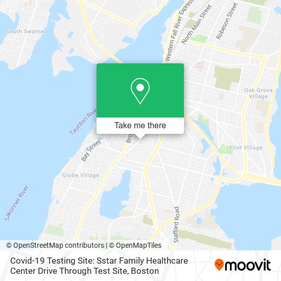 Covid-19 Testing Site: Sstar Family Healthcare Center Drive Through Test Site map