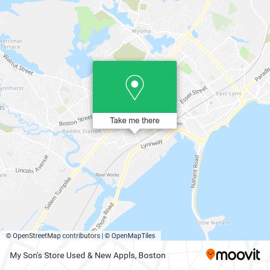 My Son's Store Used & New Appls map