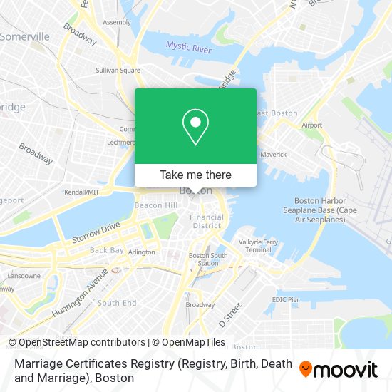 Mapa de Marriage Certificates Registry (Registry, Birth, Death and Marriage)