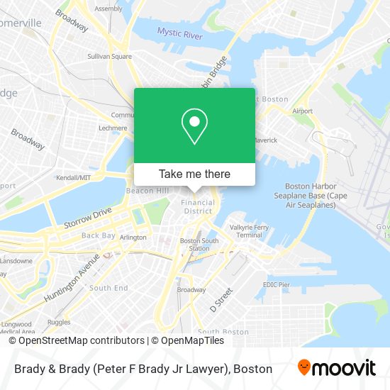 Mapa de Brady & Brady (Peter F Brady Jr Lawyer)