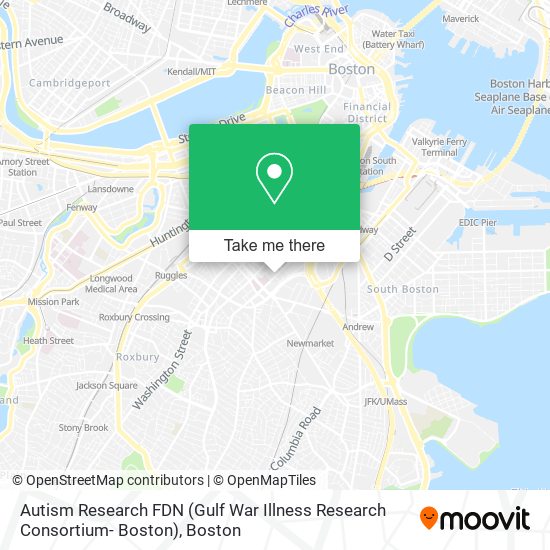 Autism Research FDN (Gulf War Illness Research Consortium- Boston) map