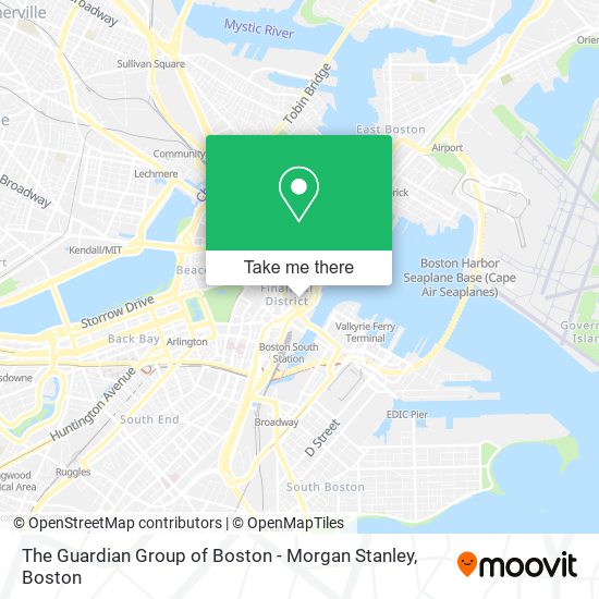 The Guardian Group of Boston - Morgan Stanley map