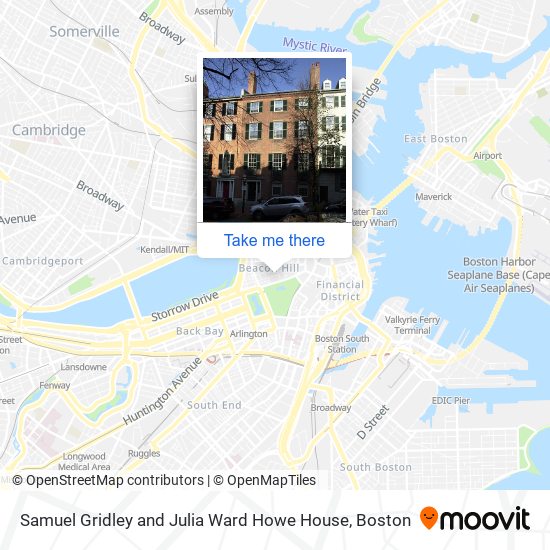 Mapa de Samuel Gridley and Julia Ward Howe House