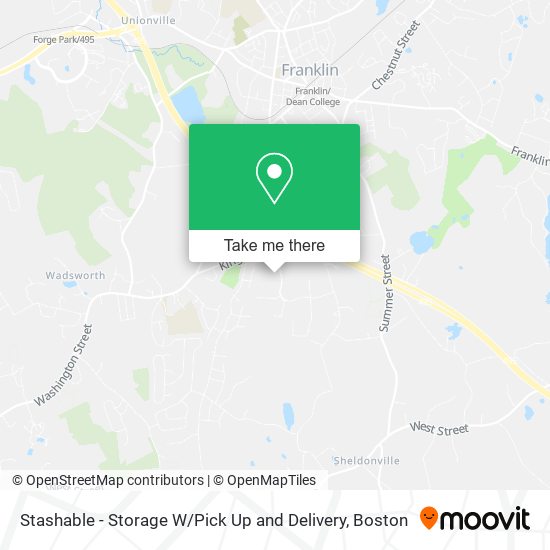 Mapa de Stashable - Storage W / Pick Up and Delivery