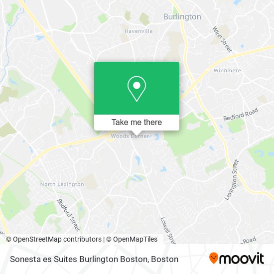 Mapa de Sonesta es Suites Burlington Boston