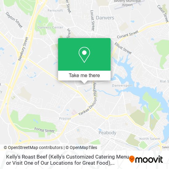Kelly's Roast Beef (Kelly's Customized Catering Menu or Visit One of Our Locations for Great Food) map