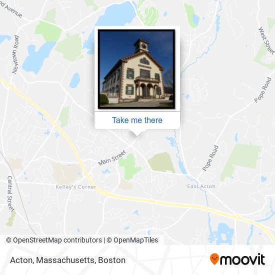 Mapa de Acton, Massachusetts