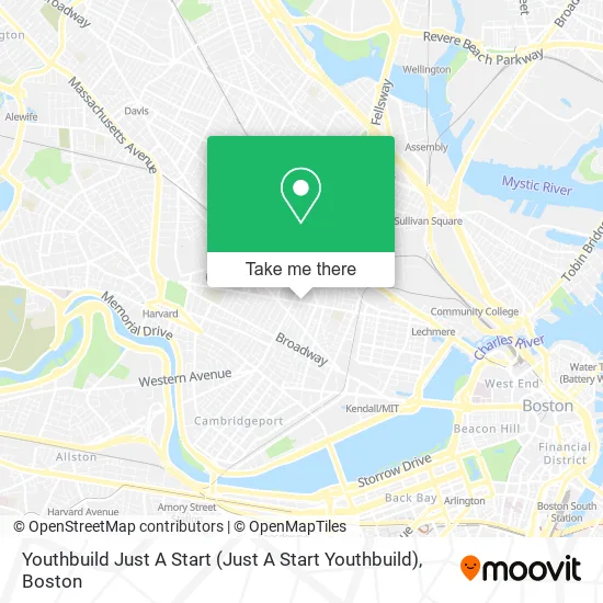 Mapa de Youthbuild Just A Start