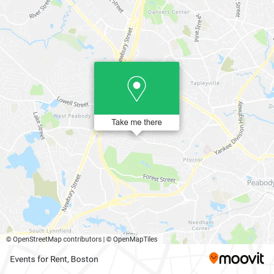 Events for Rent map