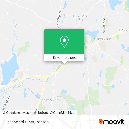 Dashboard Diner map
