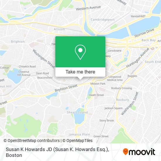 Susan K Howards JD (Susan K. Howards Esq.) map