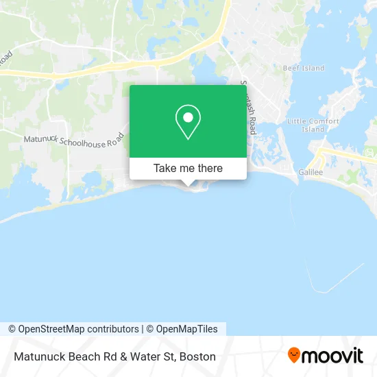 Matunuck Beach Rd & Water St map