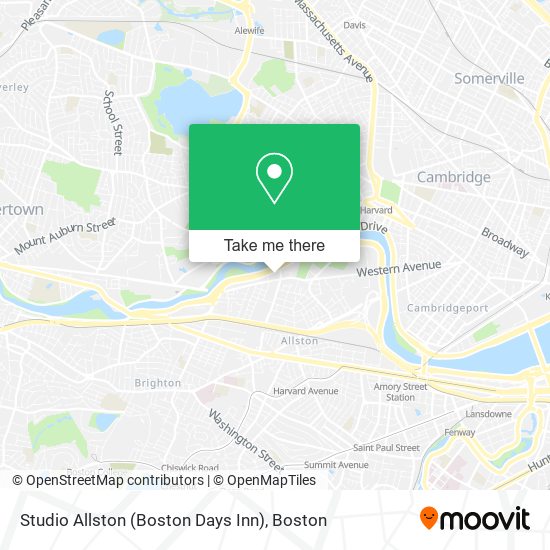 Mapa de Studio Allston (Boston Days Inn)