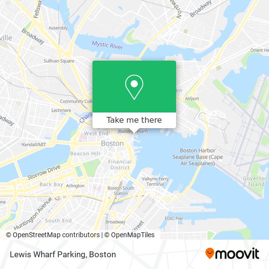 Mapa de Lewis Wharf Parking