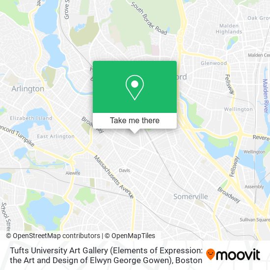 Mapa de Tufts University Art Gallery (Elements of Expression: the Art and Design of Elwyn George Gowen)