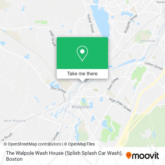 Mapa de The Walpole Wash House (Splish Splash Car Wash)