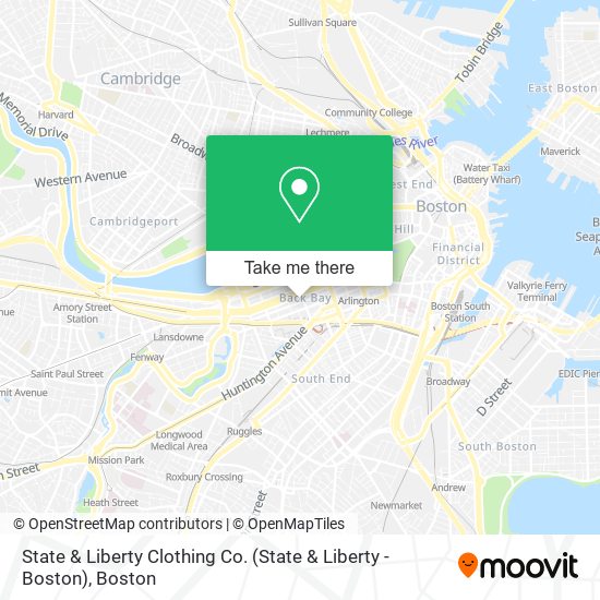 Mapa de State & Liberty Clothing Co. (State & Liberty - Boston)