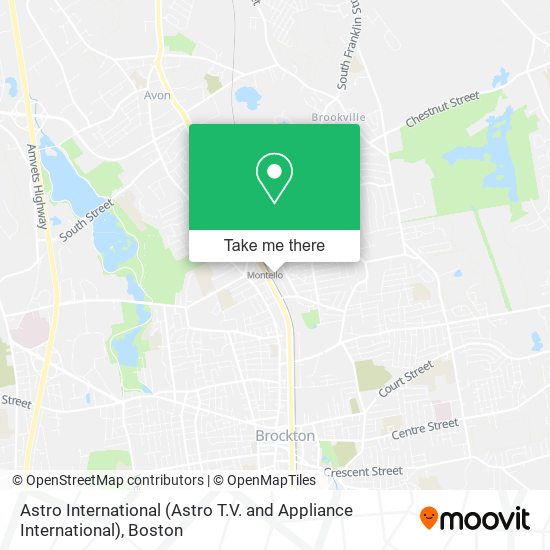 Mapa de Astro International (Astro T.V. and Appliance International)