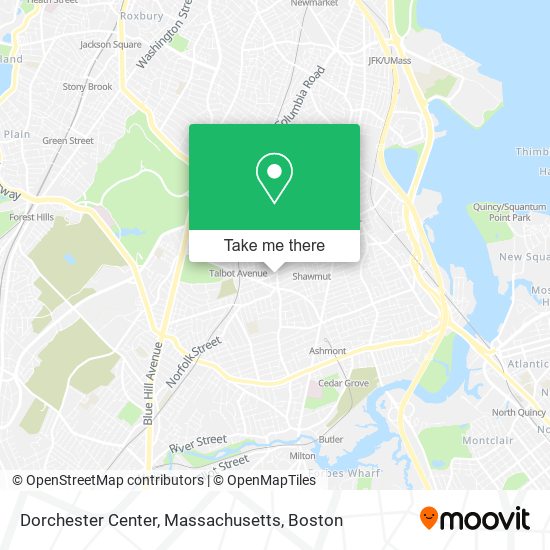 Mapa de Dorchester Center, Massachusetts