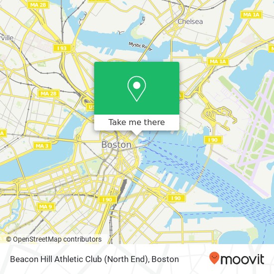 Mapa de Beacon Hill Athletic Club (North End)