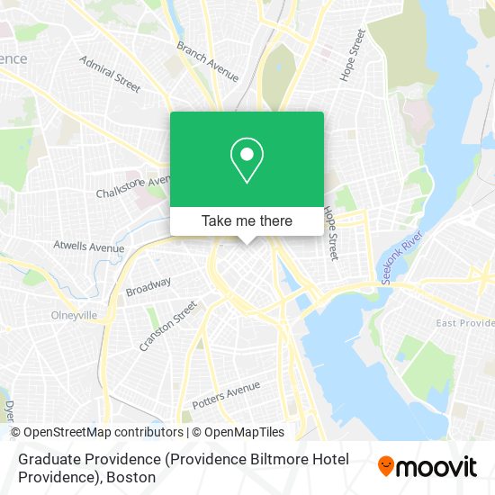 Mapa de Graduate Providence (Providence Biltmore Hotel Providence)