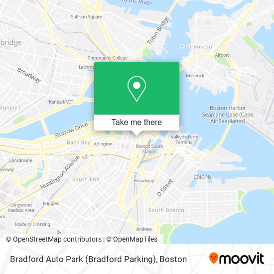 Mapa de Bradford Auto Park (Bradford Parking)