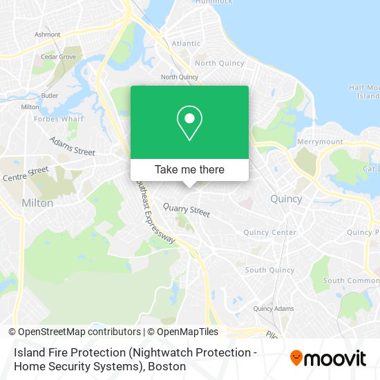 Island Fire Protection (Nightwatch Protection - Home Security Systems) map