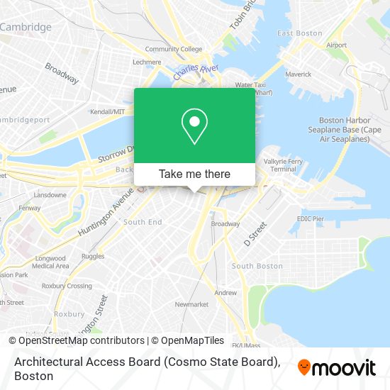 Mapa de Architectural Access Board (Cosmo State Board)