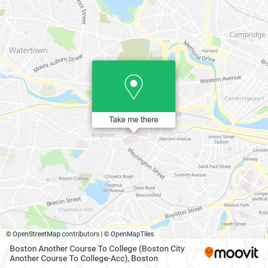 Boston Another Course To College (Boston City Another Course To College-Acc) map