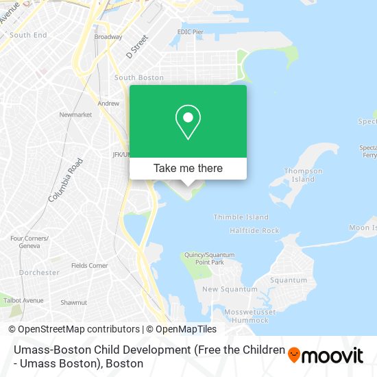 Umass-Boston Child Development (Free the Children - Umass Boston) map