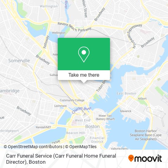 Mapa de Carr Funeral Service (Carr Funeral Home Funeral Director)