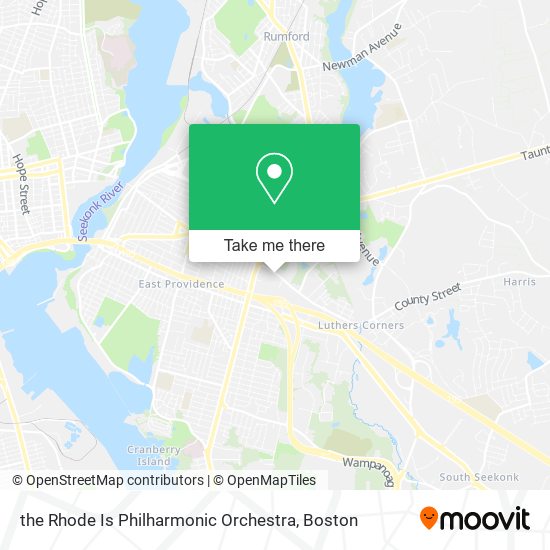 Mapa de the Rhode Is Philharmonic Orchestra