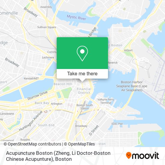 Mapa de Acupuncture Boston (Zheng, Li Doctor-Boston Chinese Acupunture)