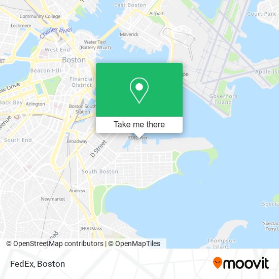 FedEx map