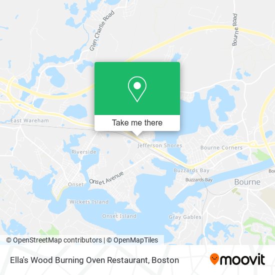 Ella's Wood Burning Oven Restaurant map